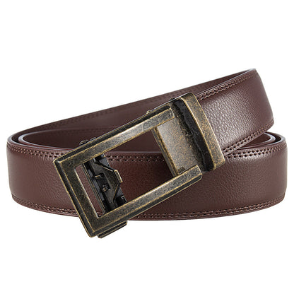 Antique Cowhide Men's Leather Casual Business Belt