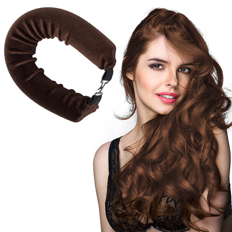 Sleeping lazy heatless hair curler simple big wave bold curling iron