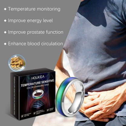 Color Changing Ring Everyday Portable Stylish Elegant Accessory Men's Body Care Ring
