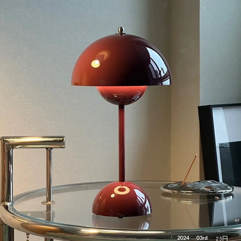 Retro Bud Table Lamp Atmosphere Wireless Charging Table Lamp