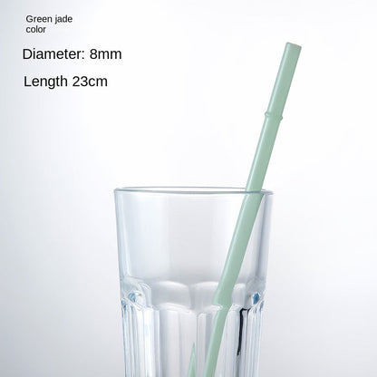 Eco-Friendly High Borosilicate Glass Straw Durable Heat-Resistant Starbucks Kids Straw 27cm Customized