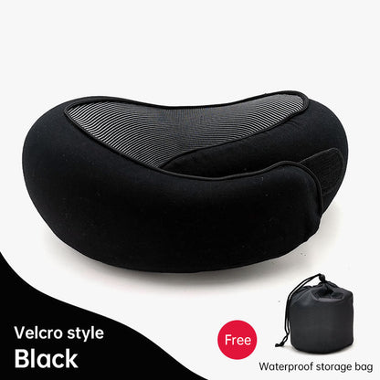 Memory Foam Neck Travel Pillow: Soft, 360° Head Support, for Home, Plane & Car