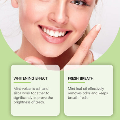 Volcanic Ash Tooth Cleaning Toothpaste Improves Yellow Teeth And Gently Cleans Tooth Dirt Daily Care Toothpaste