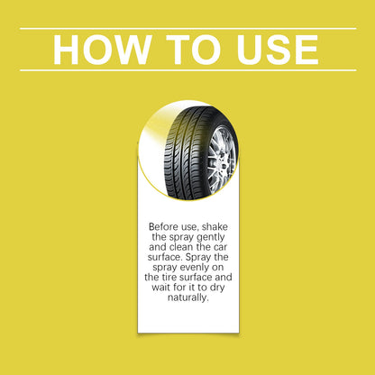 Car Wheel Shine Spray Car Wheel Clean Stain Polishing Coating Liquid Coating Agent