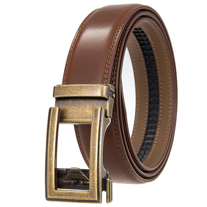 Antique Cowhide Men's Leather Casual Business Belt