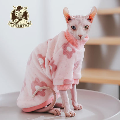 Fleece-lined Thickened Warm Flannel Pet Clothing