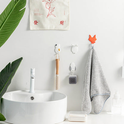New Animal Hook Multi-Functional Punch-Free Wall Household Sticky Hook Kitchen Door Behind The Dormitory Without Trace Strong Hook