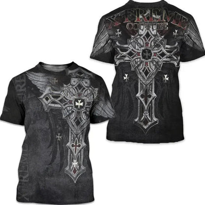 Trendy Dark Knight Casual Short Sleeve T-shirt