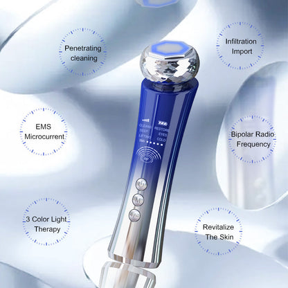 Portable Microcurrent Facial Device Lifting Tighten Wrinkle Removal Skin Care Whitening Handheld Facial Massager