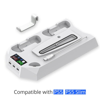PS5 Slim/PS5 Cooling Stand Optical/Digital Universal Base Multi functional Charging Stand