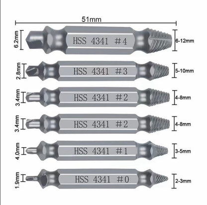 GripOut Screw Extractor Set