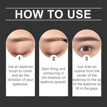 EELHOPE Four Claw Eyebrow Pencil Wild Eyebrow Embellishing Eyebrow shape delicate and easy to use non-smudging natural shaping eyebrow pencil