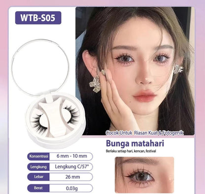 Natural Thick Portable Adhesive Free Eyelash Magnetic Suction Eyelash Style