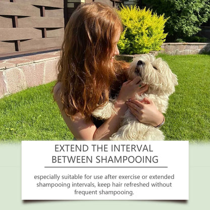 Refreshing dry cleaning spray