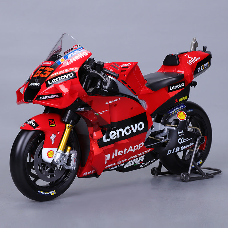 Meichi Figure 1:6 Ducati Grand Motorcycle Simulation Alloy Motorcycle Racing Ornament Toy Model