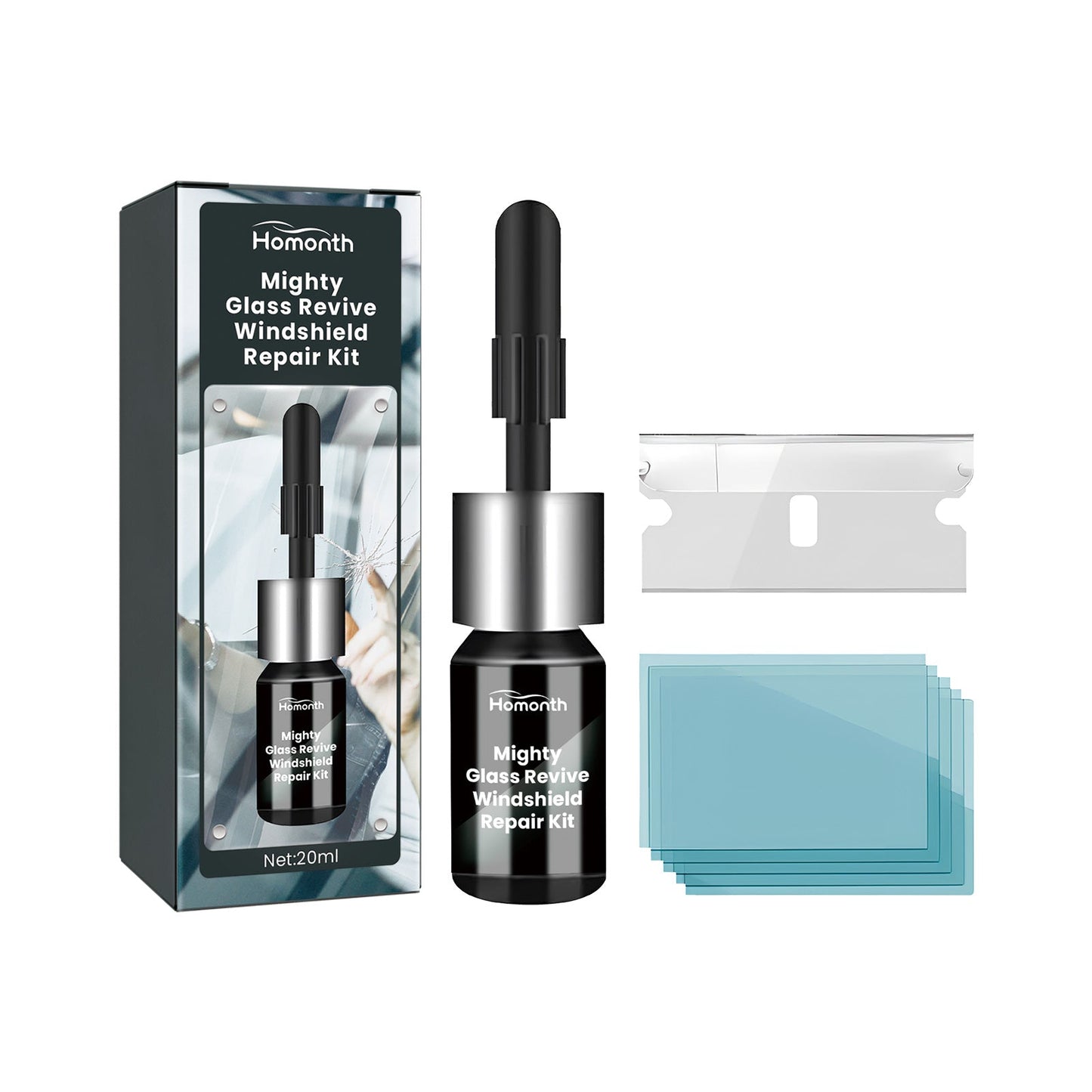 Windshield Repair Kit Automotive Windshield Cracks Broken Repair Special Adhesive Solution