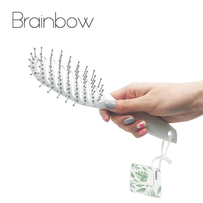 1piece Hair Brush Hair Scalp Massage Comb Handle Tangle Detangling Comb Hairdressing Styling Tools
