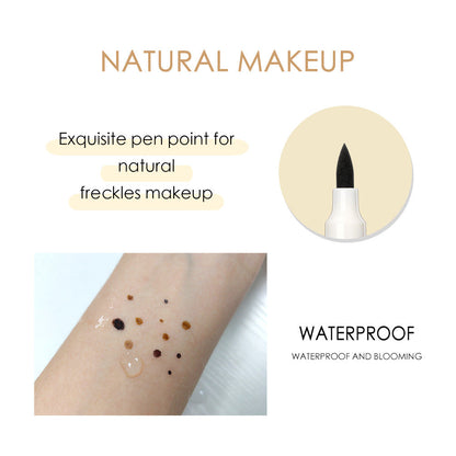 QIBEST Freckle Pen Natural Simulation Freckle Pen Color Development Waterproof Easy To Color Do Not Take Off Makeup Spot Pen Eyeliner