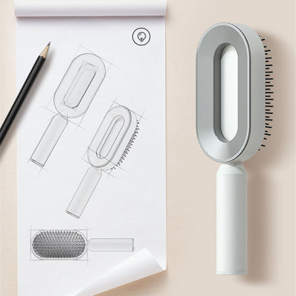 Self Cleaning Hair Brush One-key Airbag Massage