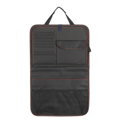Car Seat Back Organizer with Foldable Tray