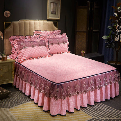 Detachable Skirt Non Slip Bed Cover Dustproof