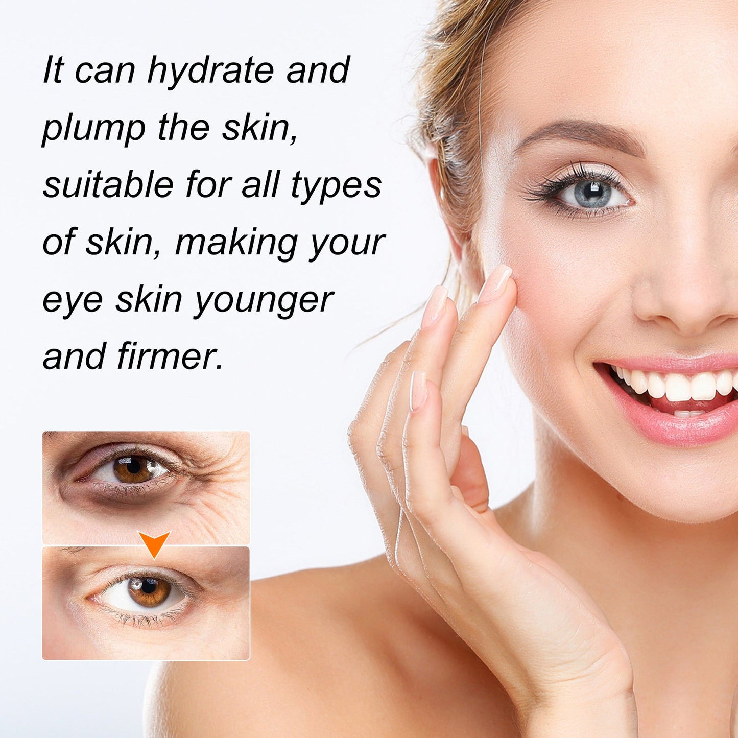 Marine Collagen Eye Mask, Moisturizing And Desalting Eye Bags Firming Skin Around Eyes Lifting Patch