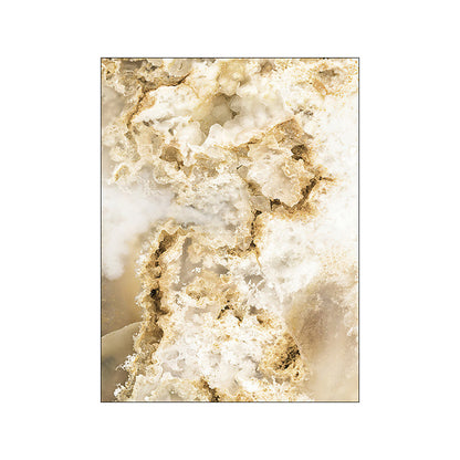 Nordic Modern Canvas Art Wall Painting Gold Foil Beach