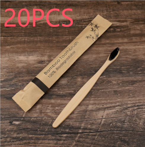 10Pcs Colorful Toothbrush Natural Bamboo Tooth Brush Set Soft Bristle Charcoal Teeth Eco Bamboo Toothbrushes Dental Oral Care