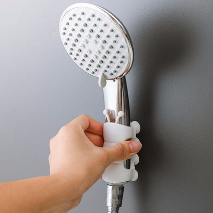 Creative Household Silicone Caterpillar Shower Bracket Non-Slip Bathroom Suction Cup Free Punch Nozzle Holder