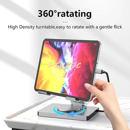 4K/60Hz Gigabit Ethernet Port USB 3.0 Splitter Hub Converter Flat Panel Rotary Stand Type-c Docking Station