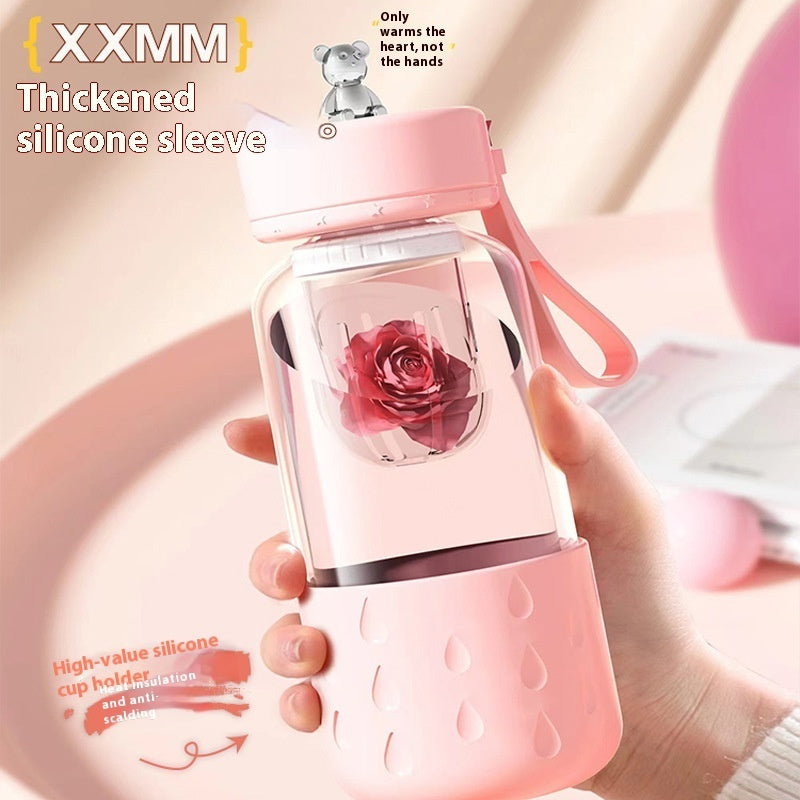 Magnetic Tea Infuser Glass Cup