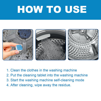 Washing Machine Cleaning Tablets, Rotary Wave Wheels For Household Washing Machine Slots Clean Odors And Dirt
