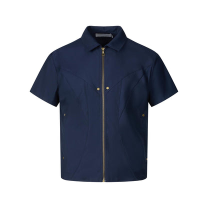 Short sleeved shirt men's loose shirt