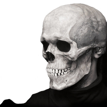 Halloween Movable Mouth Skull Mask Full Head Helmet