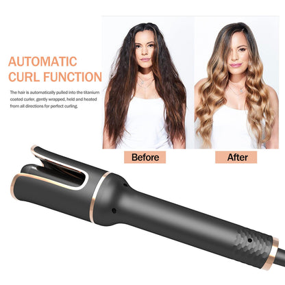 Black Automatic Spiral Curling Iron