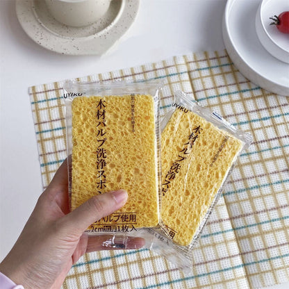 Kitchen Multi-Functional Cleaning Sponge Brush To Remove Oily Cleaning Block High-Density Water Absorption Descaling Dish Washing Brush
