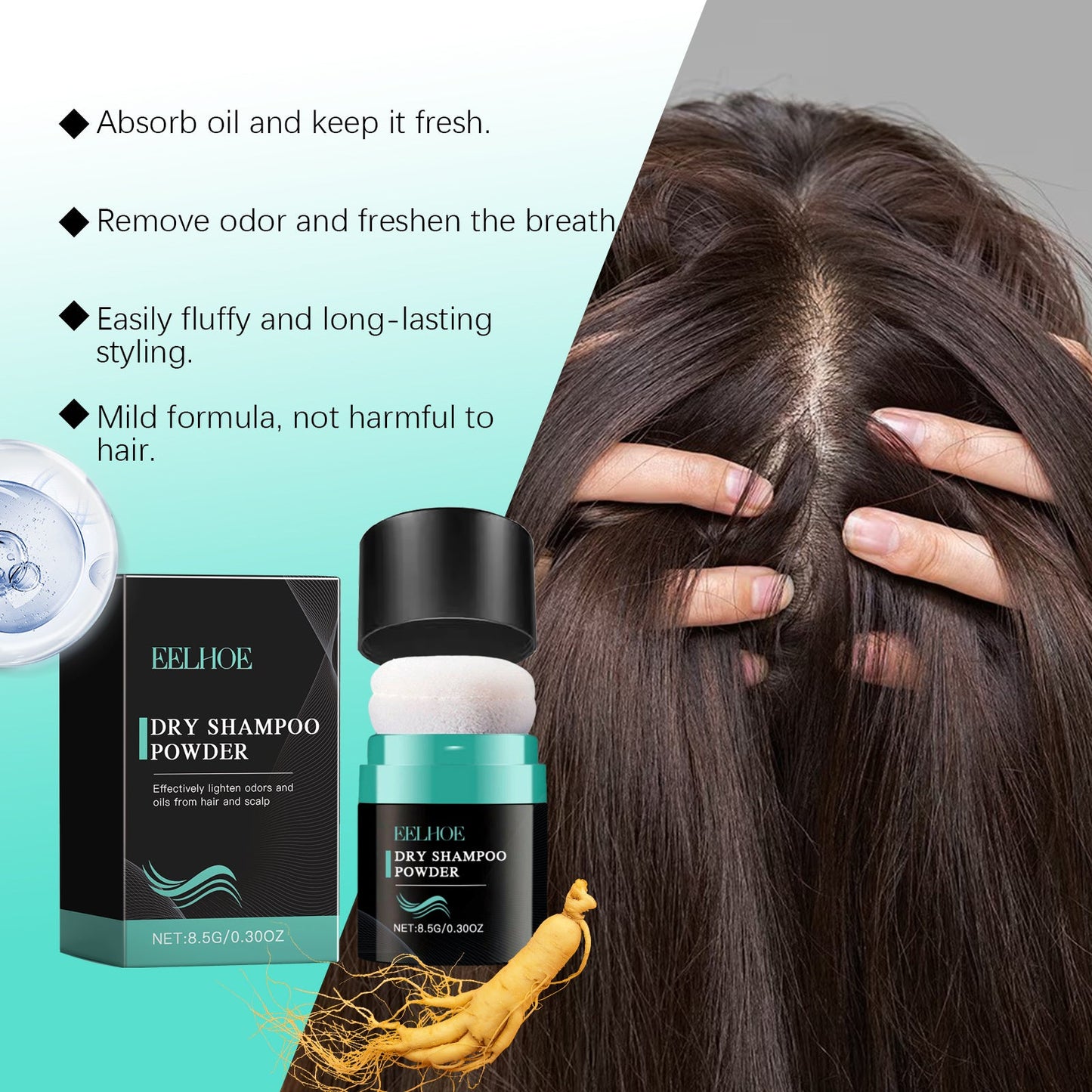 Dry Cleaning Hair Volumizing Powder Lazy Refreshing Oil Control Volumizing Powder Bangs Styling Leave-In Dry Powder