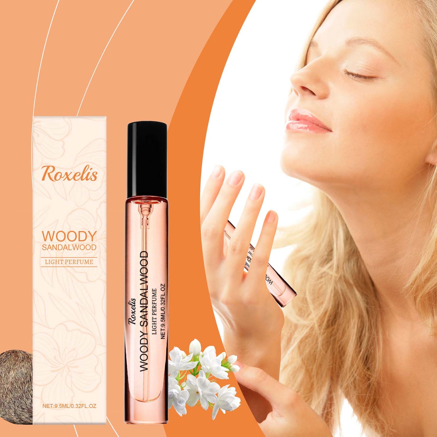 Wood Sandalwood Eau De Toilette, Women's Wrist Fragrance Natural Fresh Wood Sandalwood Niche Atmosphere Perfume