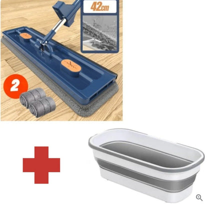 360° Rotating Flat Mop - High Absorption for Home Floors
