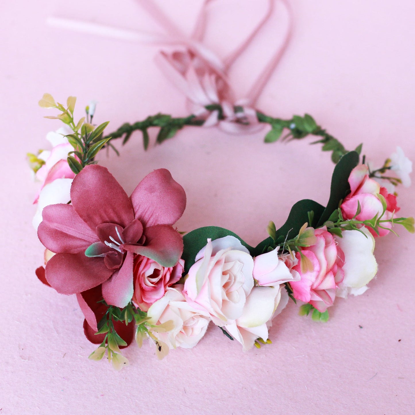 Hawaiian Vacation Wreath Headwear Beautiful Bridal Hairbands Wedding Hair Accessories Headwear Wreath