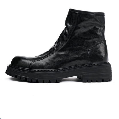 Short Men's High-top Platform Worker Boots