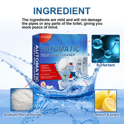 Cleaning Tablets, Household Toilet Odor-Stain Remover Descaling Decontamination Effervescent Cleaning Tablets