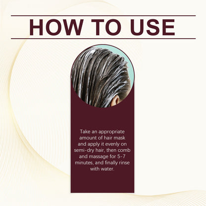 Batana Oil Strong And Volumizing Hair Mask Repair Hair Frizz Nourishing Hair Smooth Hair Treatment