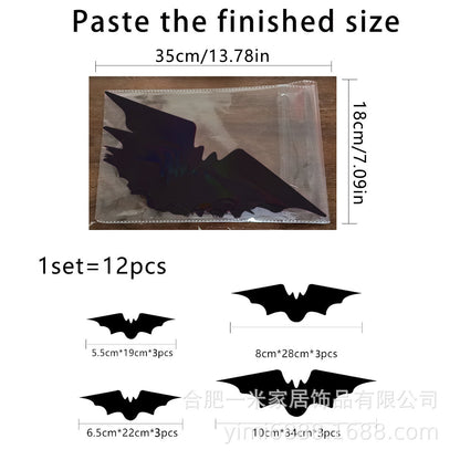 Halloween 3D Butterfly Bat Home Decor Wall Sticker 12 Pack Butterfly Sticker Wall Sticker
