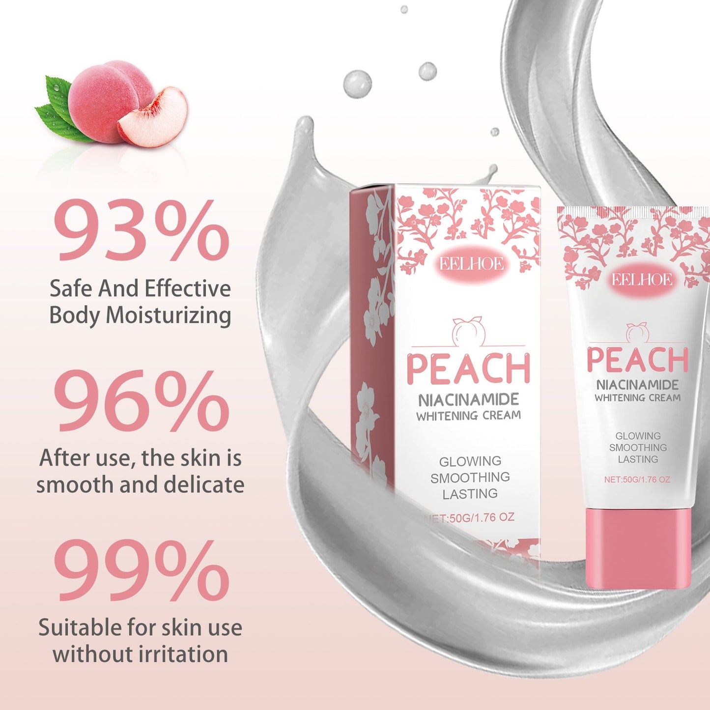 Peach Nicotinamide Beauty Cream, Moisturizing, Moisturizing, Brightening And Moisturizing Body Moisturizing Cream
