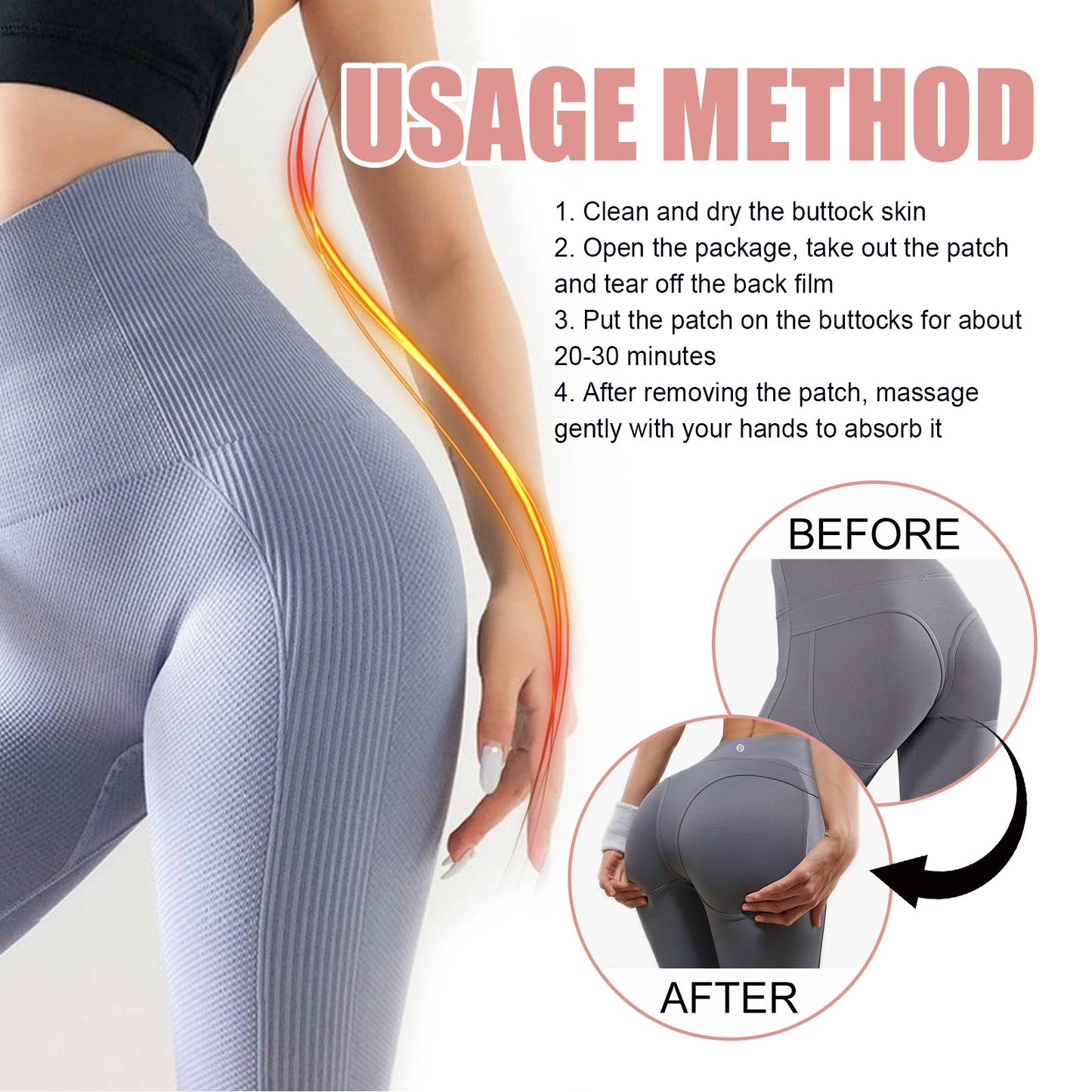 Buttocks Lift Stick, Tightens Hips Highlights Hips Butt Curve Shaping Patch