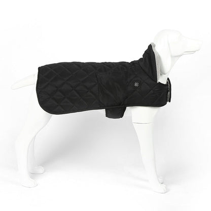 Heated Pet Clothing - New Fashion Warm Dog Cotton Jacket with Short Rabbit Fur