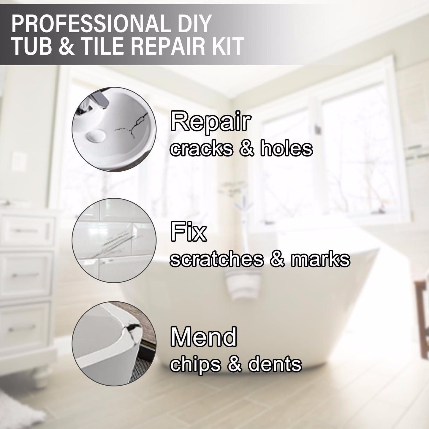 Jaysuing Tile repair agent ceramic paste tile glue adhesive toilet marble pit glaze repair agent