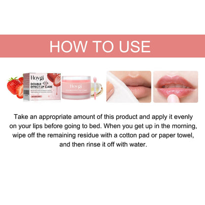 Double Effect Moisturizing Lip Balm, Moisturizing Lips, Preventing Dry Cracking, Removing Dead Skin, Moisturizing, Protecting And Fading Lip Lines