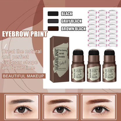 One Step Brow Stamp Shaping Kit Hairline Eyebrow Print Eyebrow Patch Repair Hairline Eyebrow Print